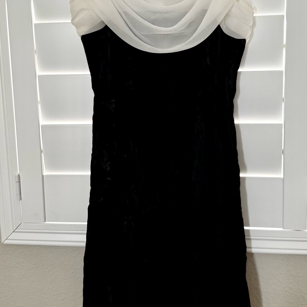Betsy and Ada Black and White Mini Dress